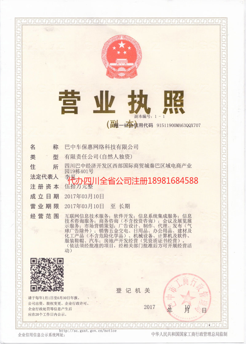 铜仁铜仁车保惠网络科技有限公司